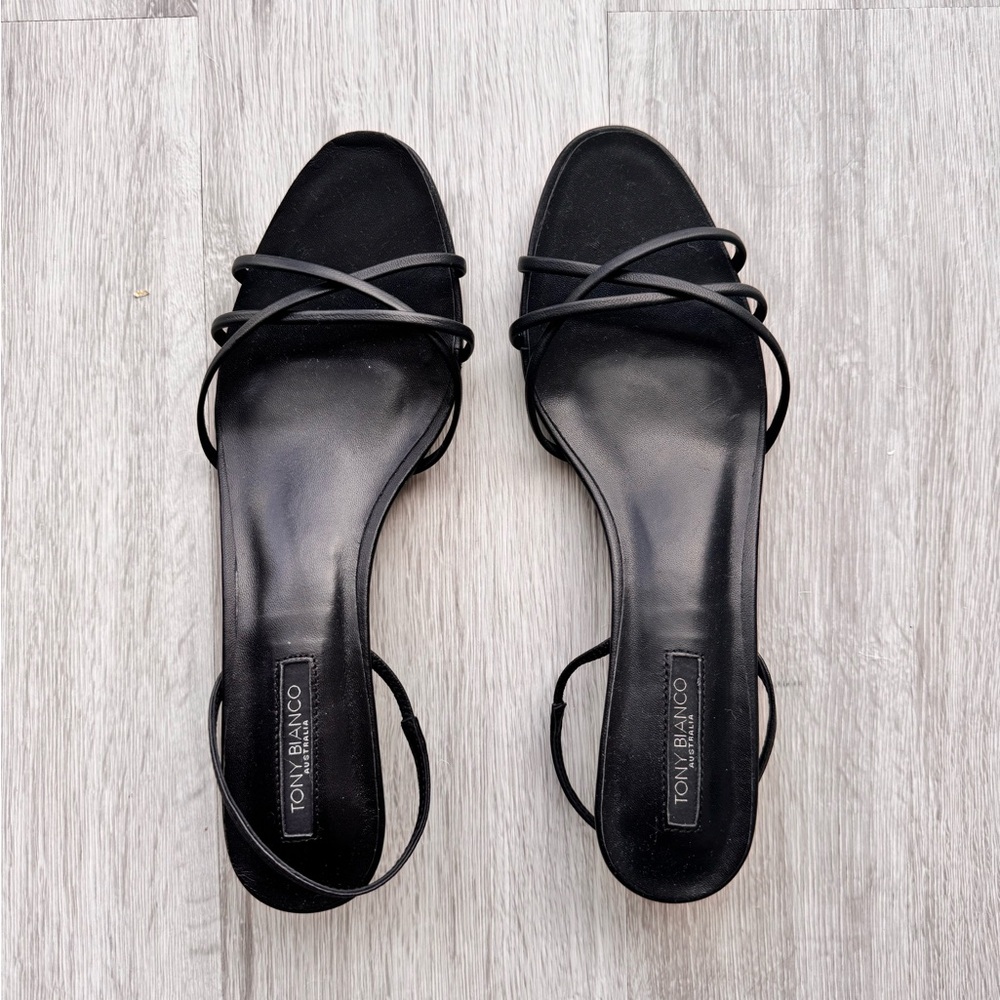Tony Bianco Black Sandals